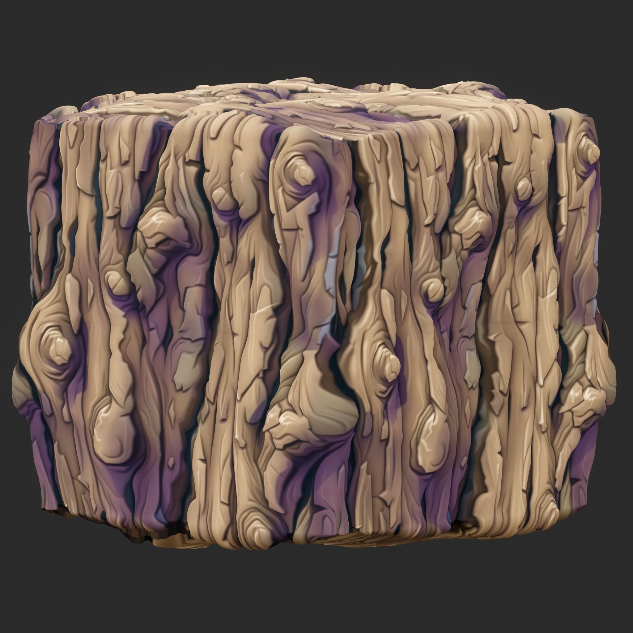 Stylized Bark Seamless Texture Texture_2