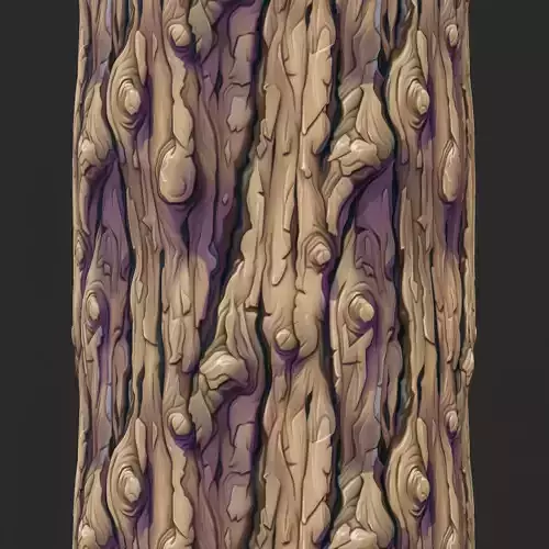 Stylized Bark Seamless Texture