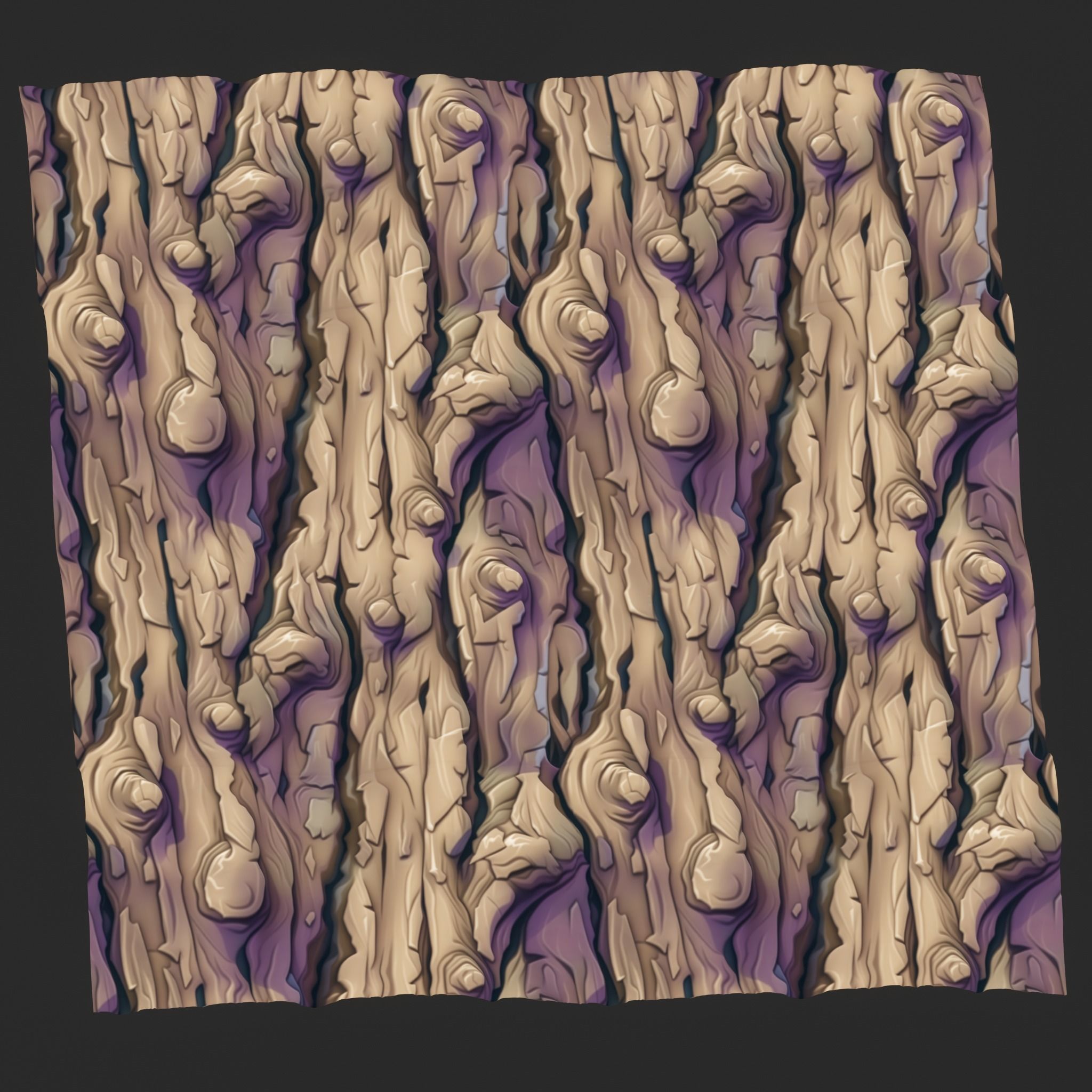 Stylized Bark Seamless Texture Texture_3