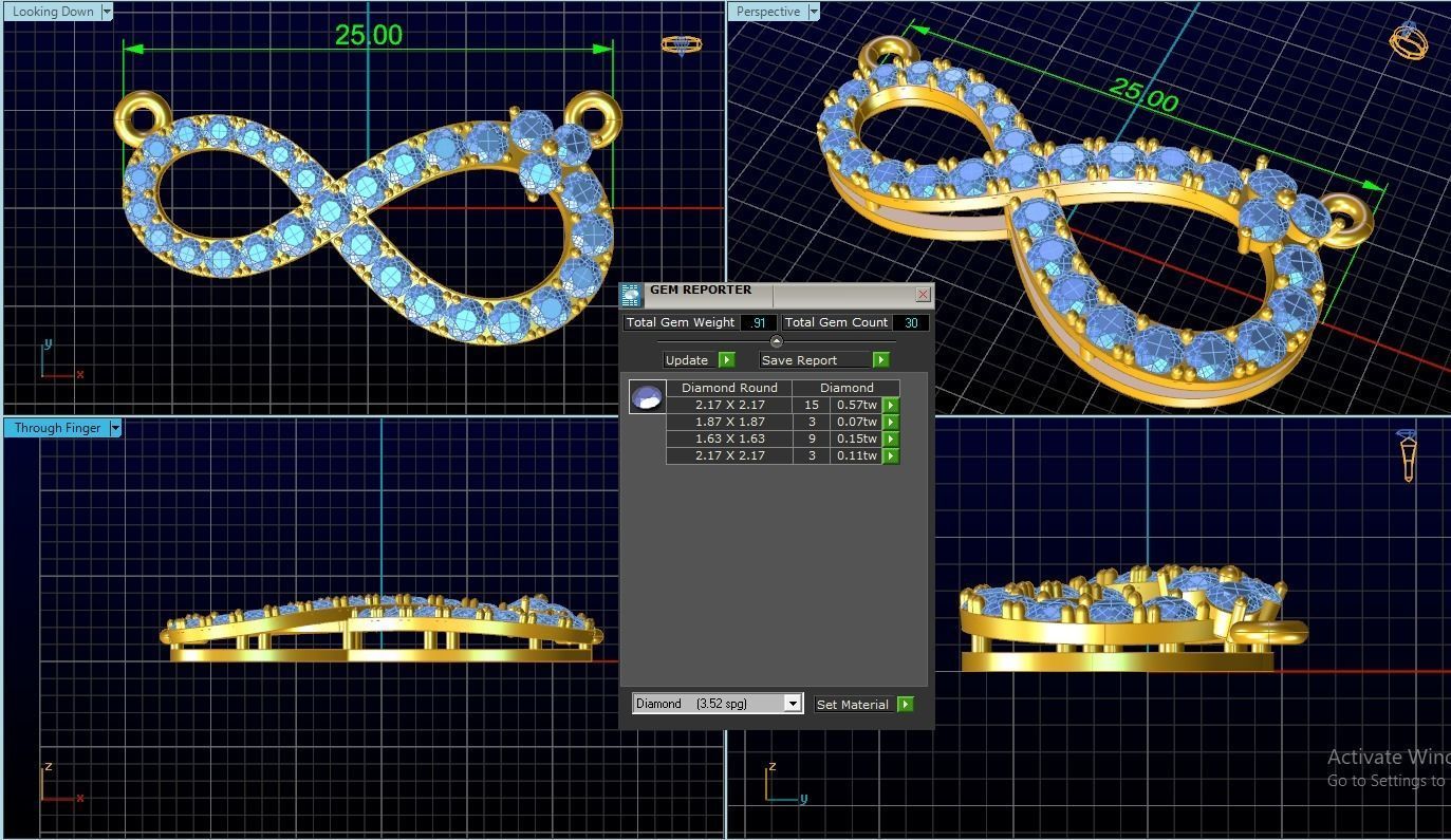Pendant 3D print model_2