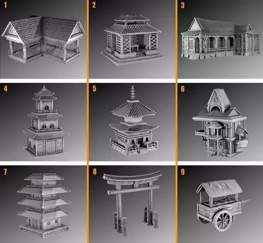Architecture of Japan 3D Model Collection
