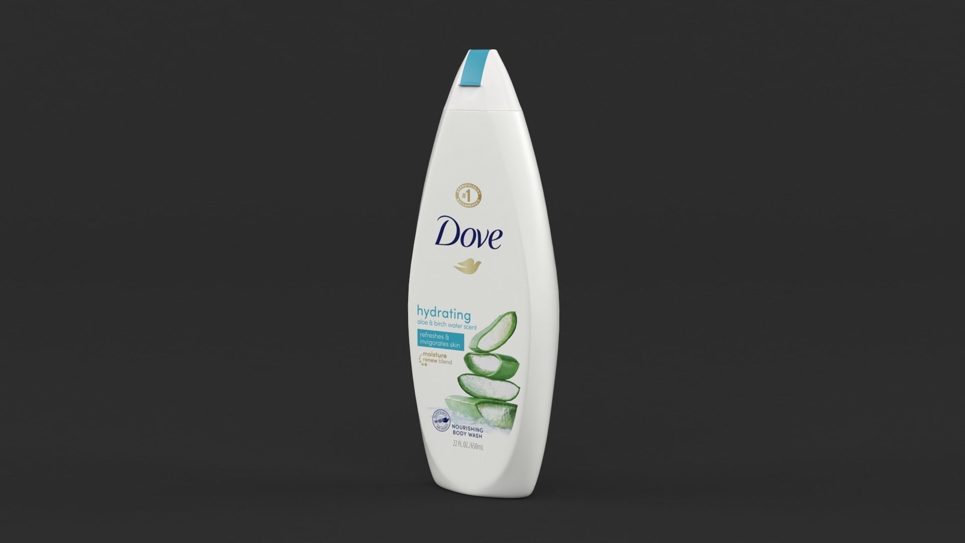 Dove Body Wash 3D model_9