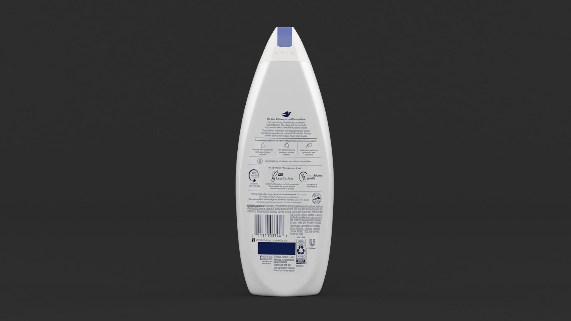 Dove Body Wash 3D model_2
