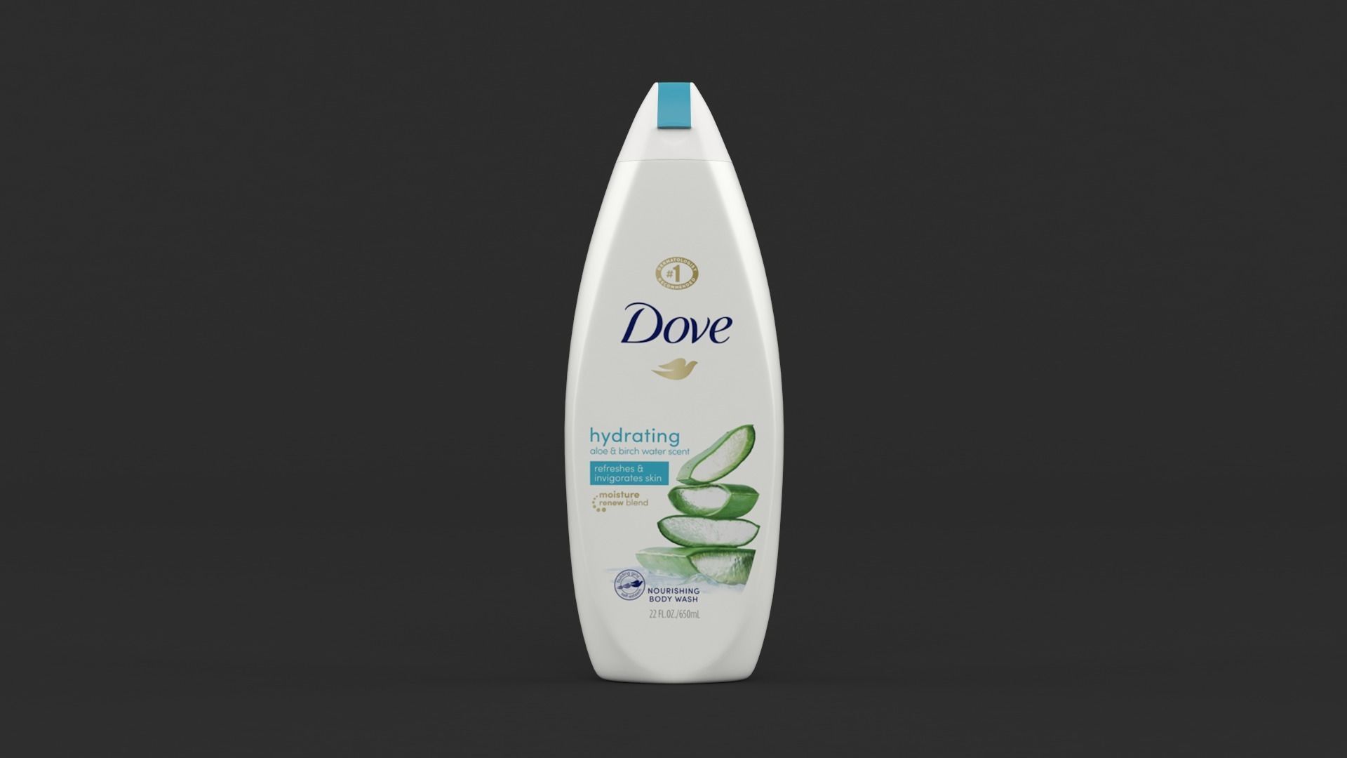 Dove Body Wash 3D model_7