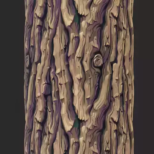  Stylized Bark Seamless Texture