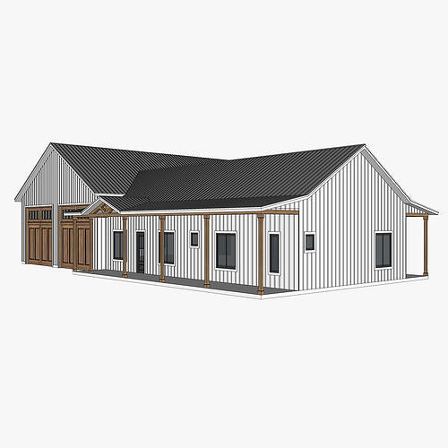 Barndominium House 96 -Archimple LLC 3D model