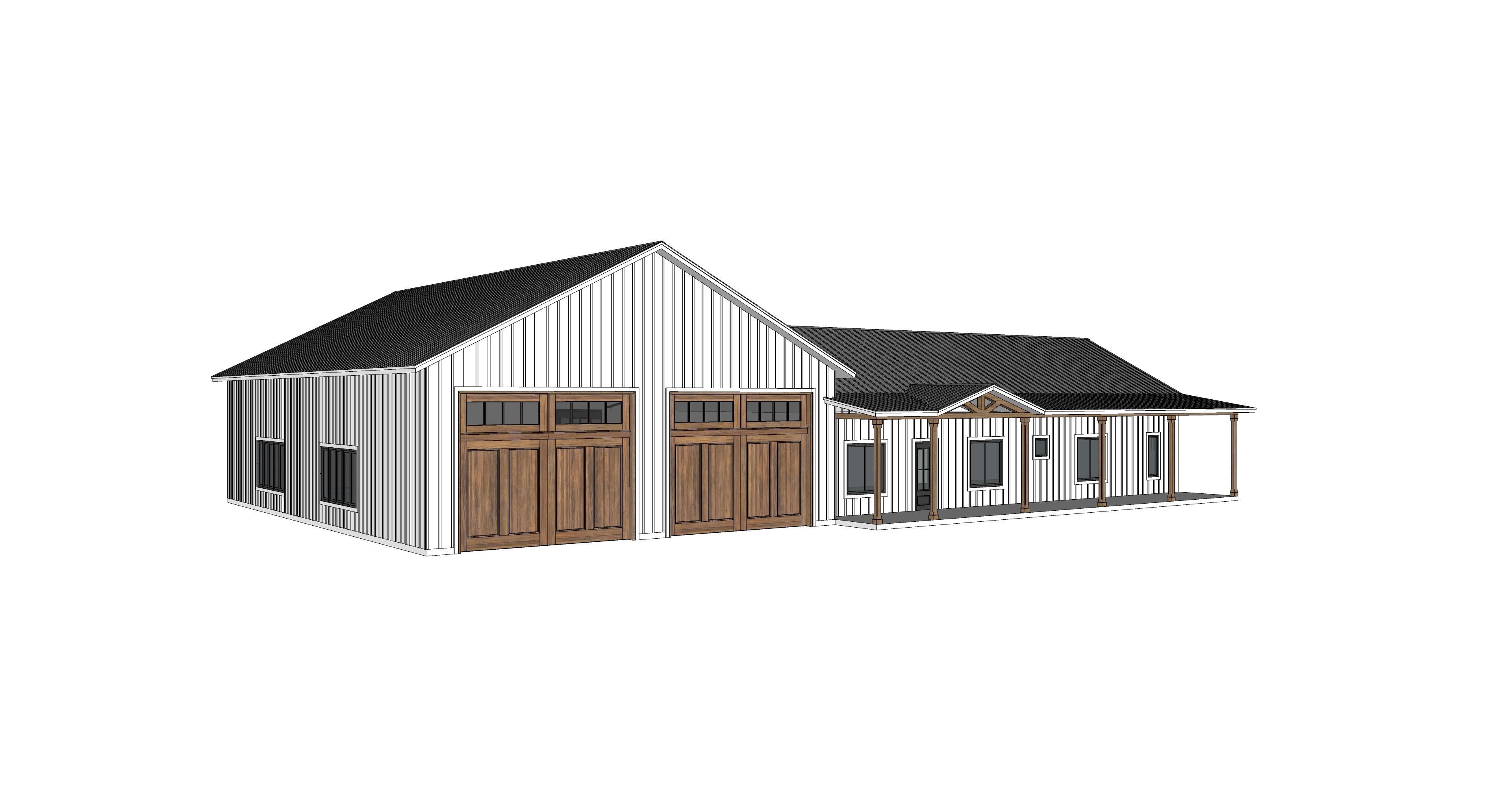 Barndominium House 96 -Archimple LLC 3D model_5