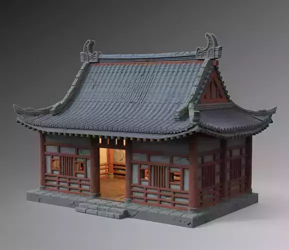 Small Temple 3D print model
