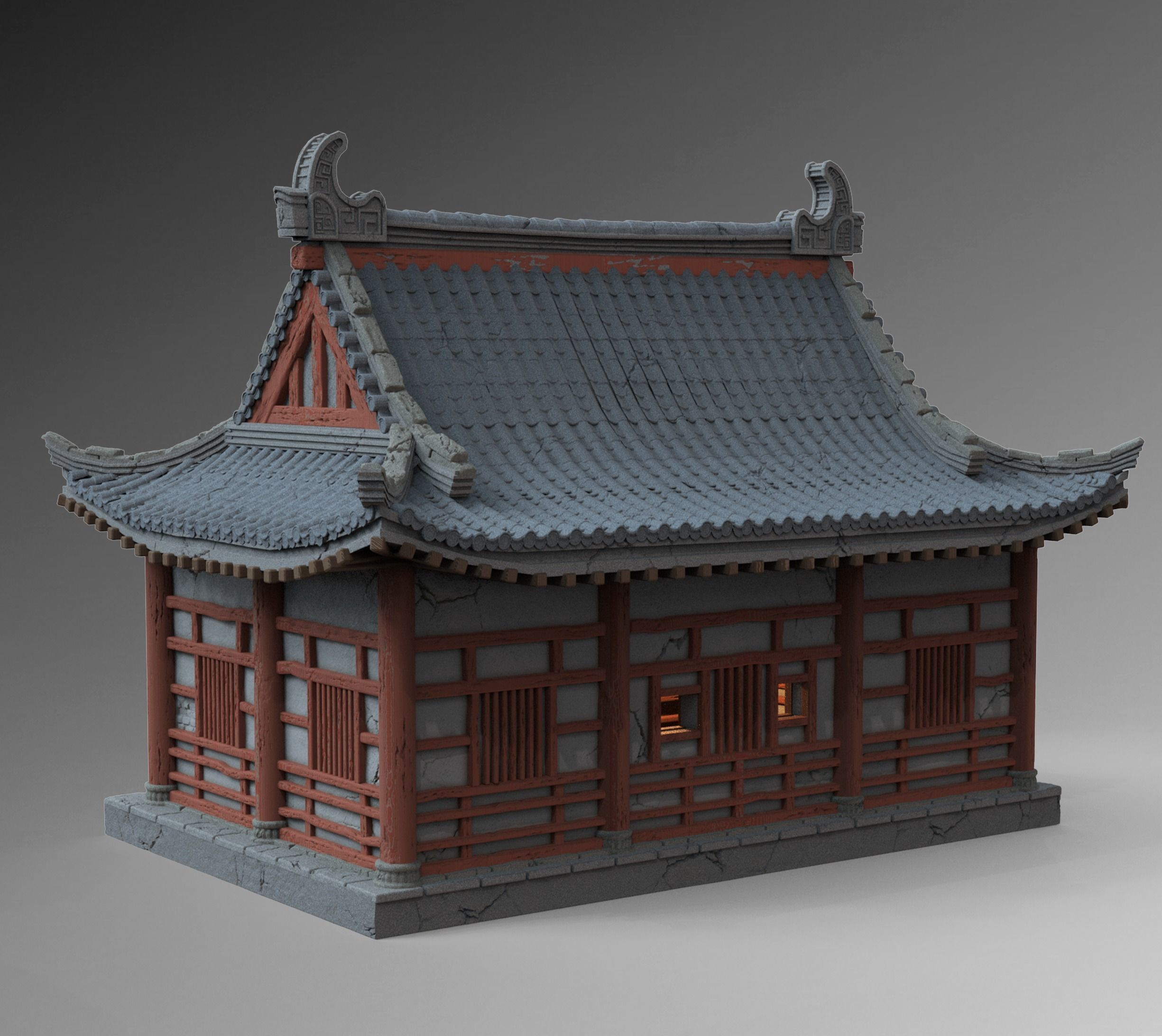 Small Temple 3D print model_2