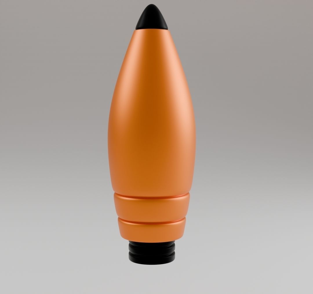 The rocket Free low-poly 3D model_6