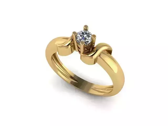 solitair ring  3D print model
