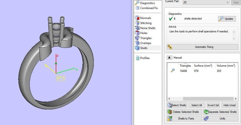 solitair ring  3D print model_17
