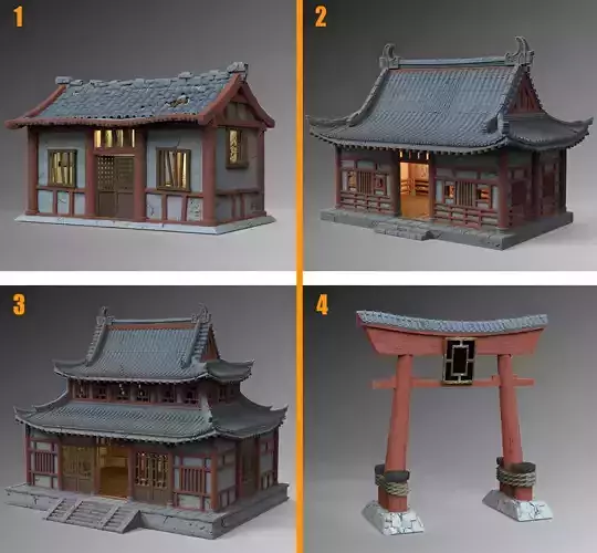 Far East 3D Model Collection