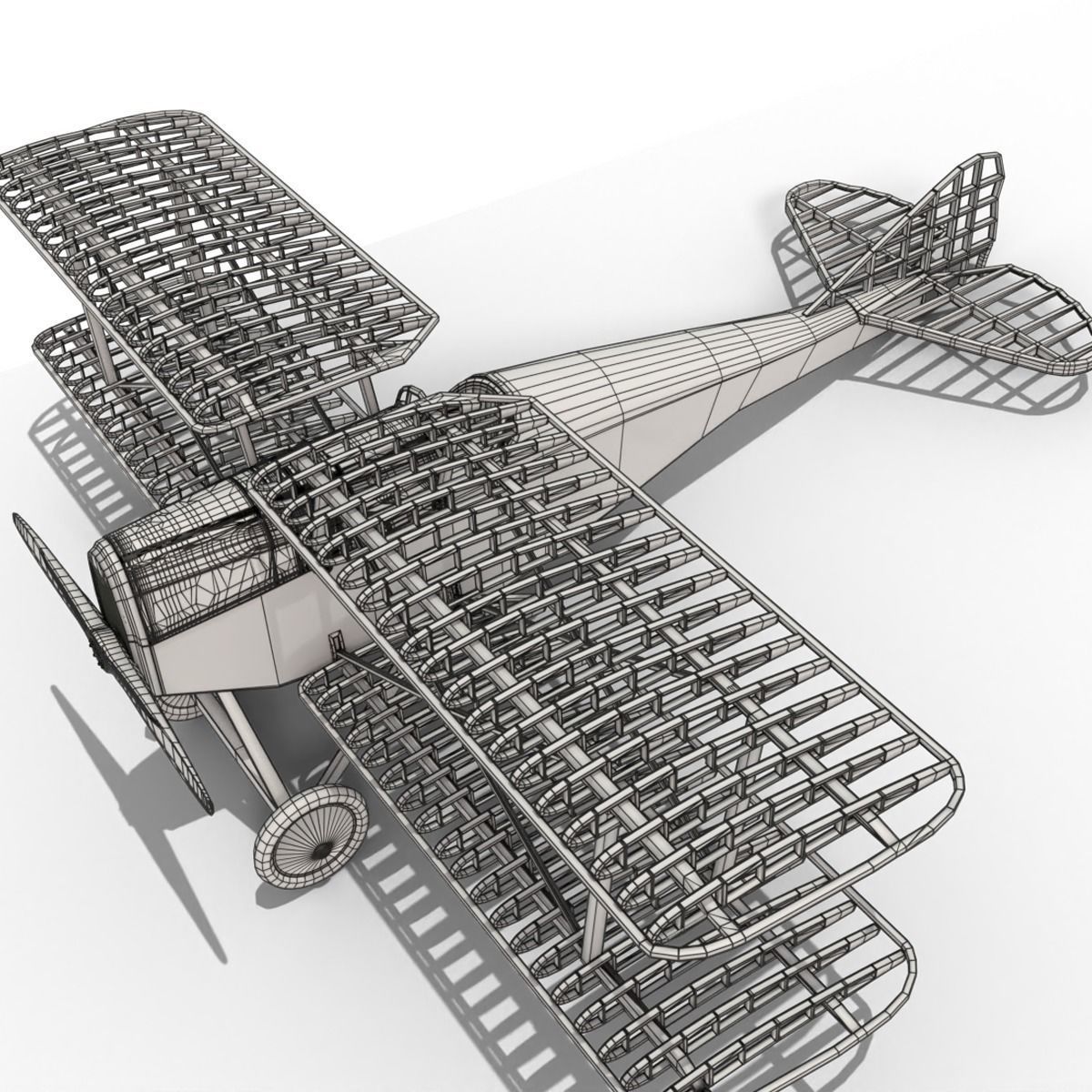 Old airplane 3D model_2