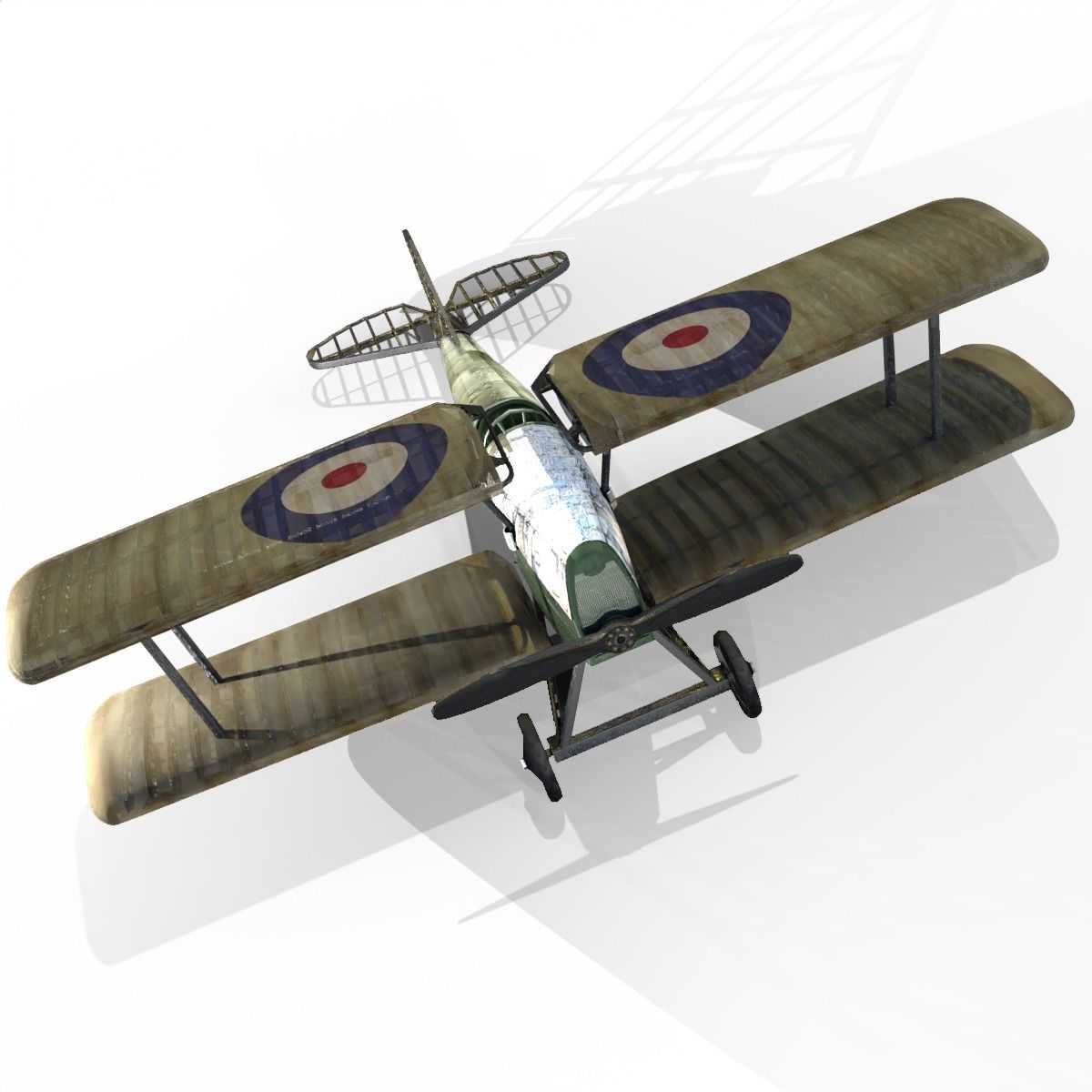 Old airplane 3D model_1