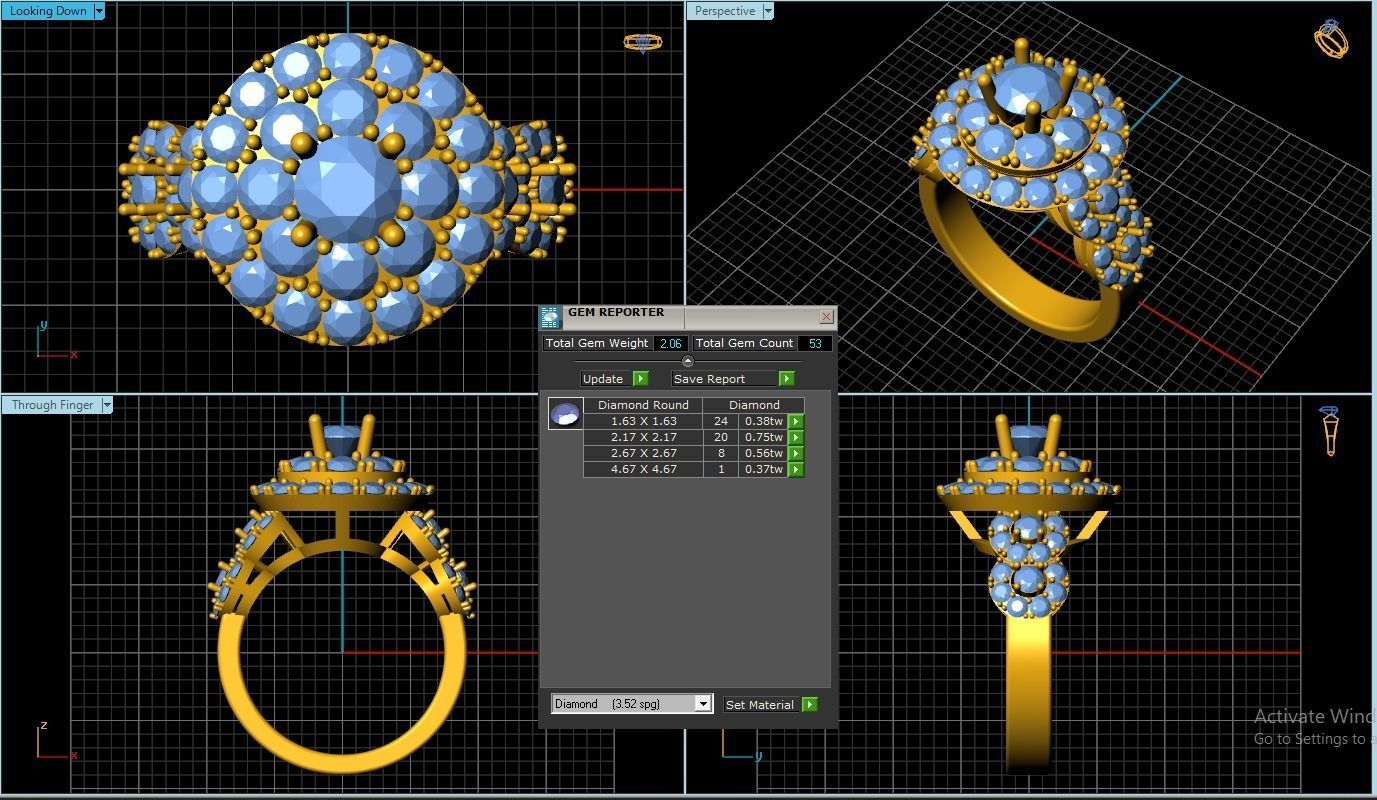 Women Ring 3D print model_1