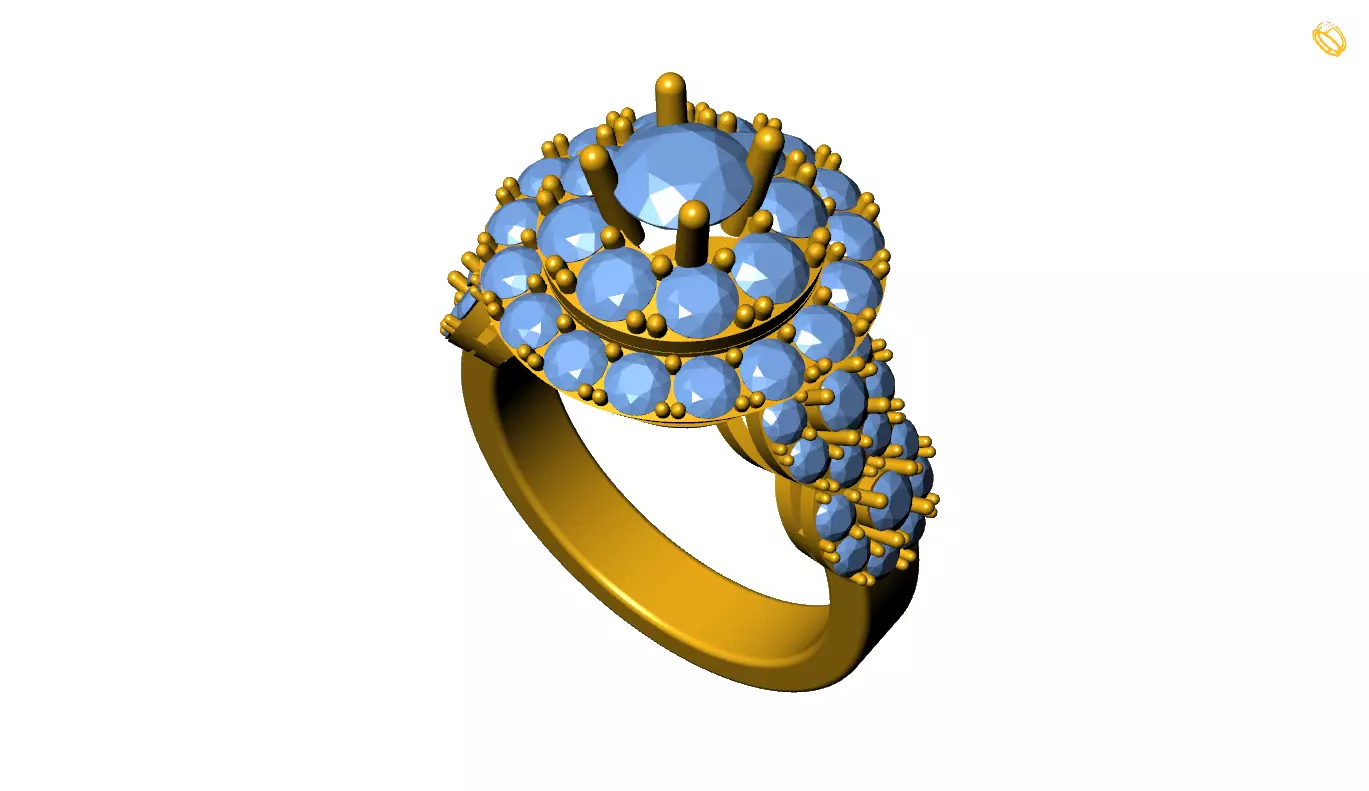 Women Ring 3D print model_0