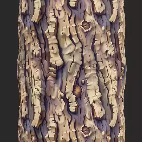 Stylized Bark Seamless Texture