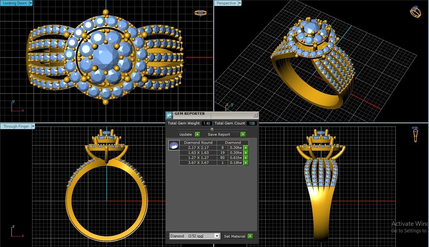 Rings 3D print model_1