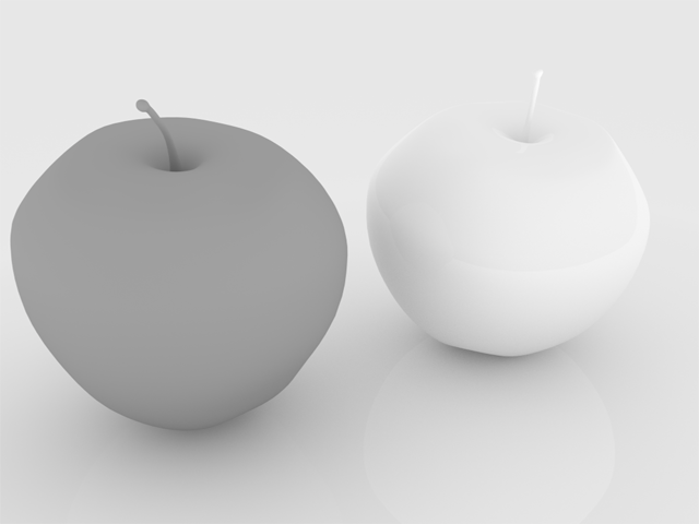Apples two 3D model_2