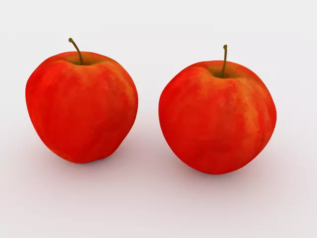 Apples two 3D model_0