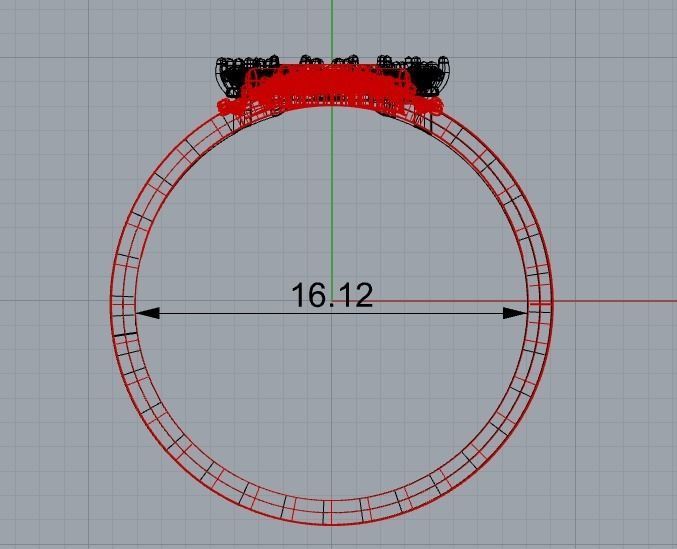 Conjunto de anillos para dama-mujer -v- 3D print model_6