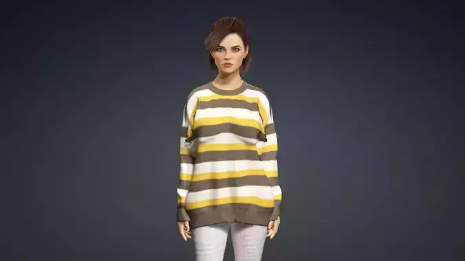 Sexy Character - Fully Rigged 3D model