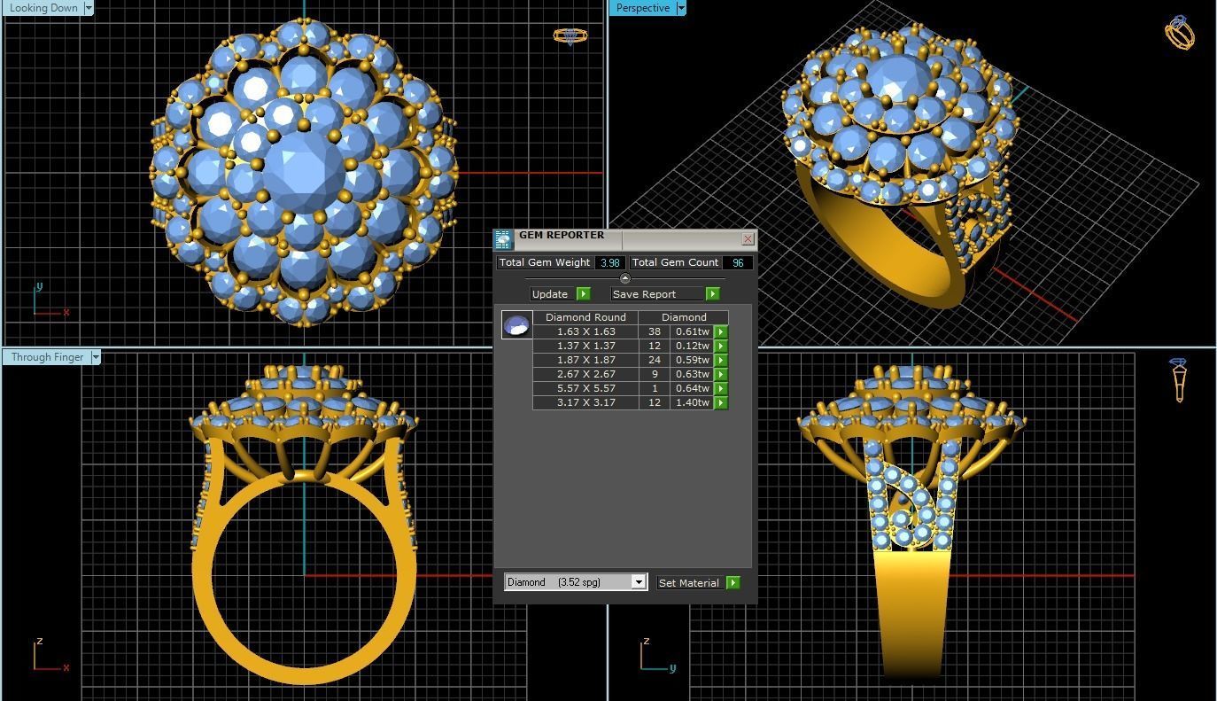 Women Ring 3D print model_1