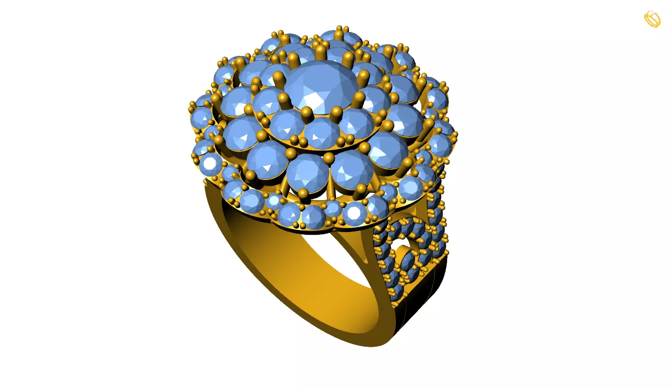 Women Ring 3D print model_0