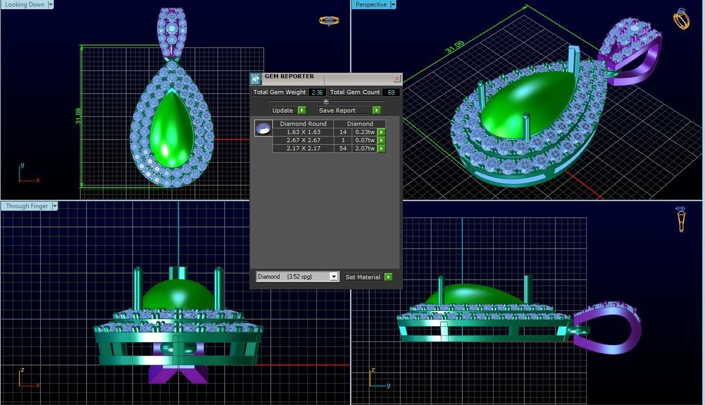 Pendant 3D print model_2