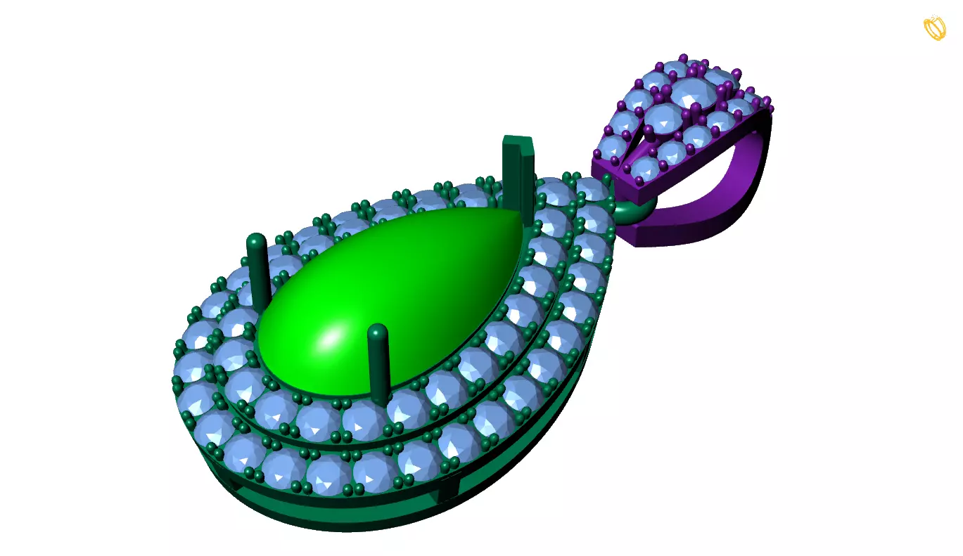 Pendant 3D print model_0