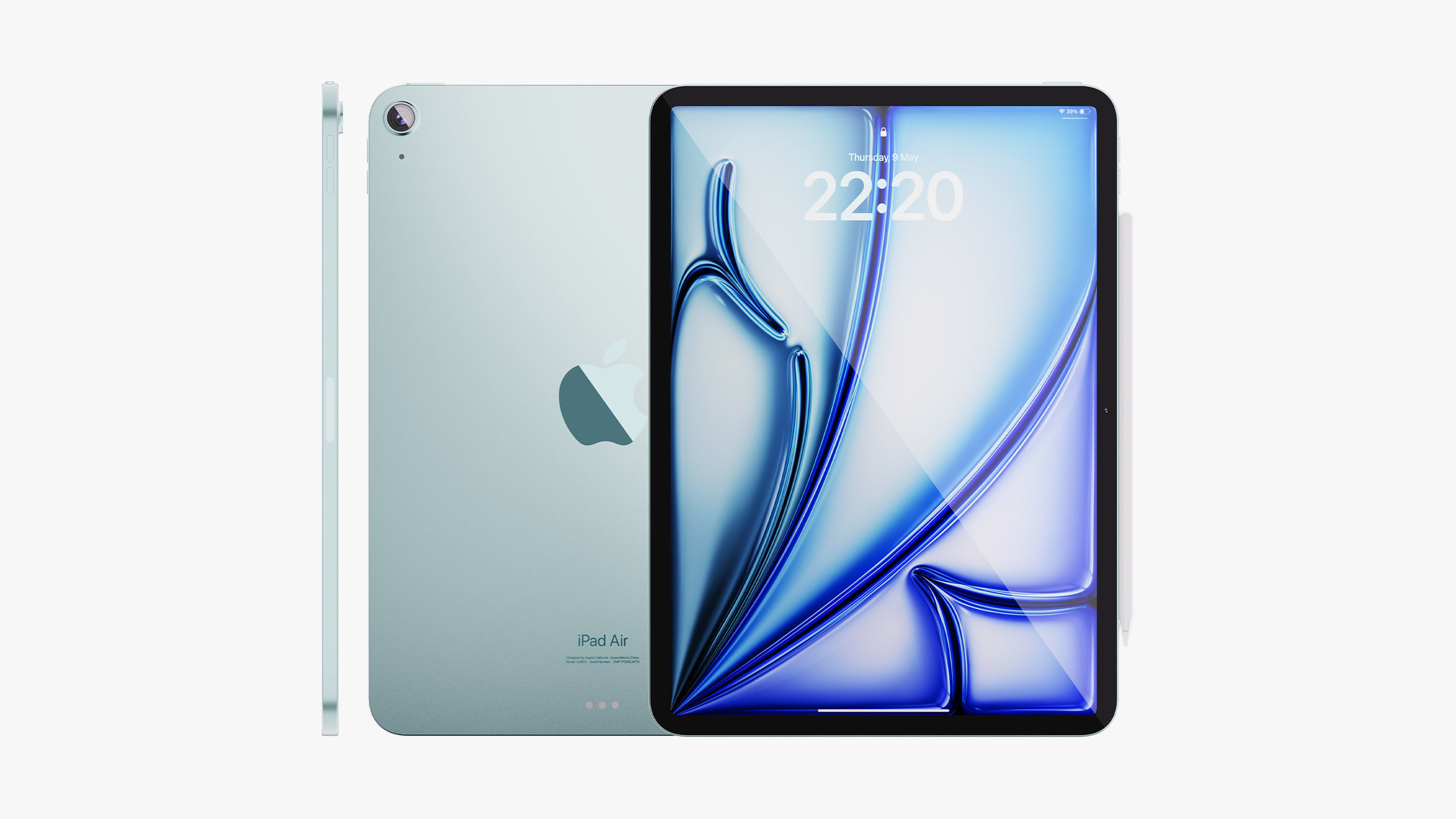 Apple iPad Air 11 - 13 inch M2 2024 Collection 3D model_2