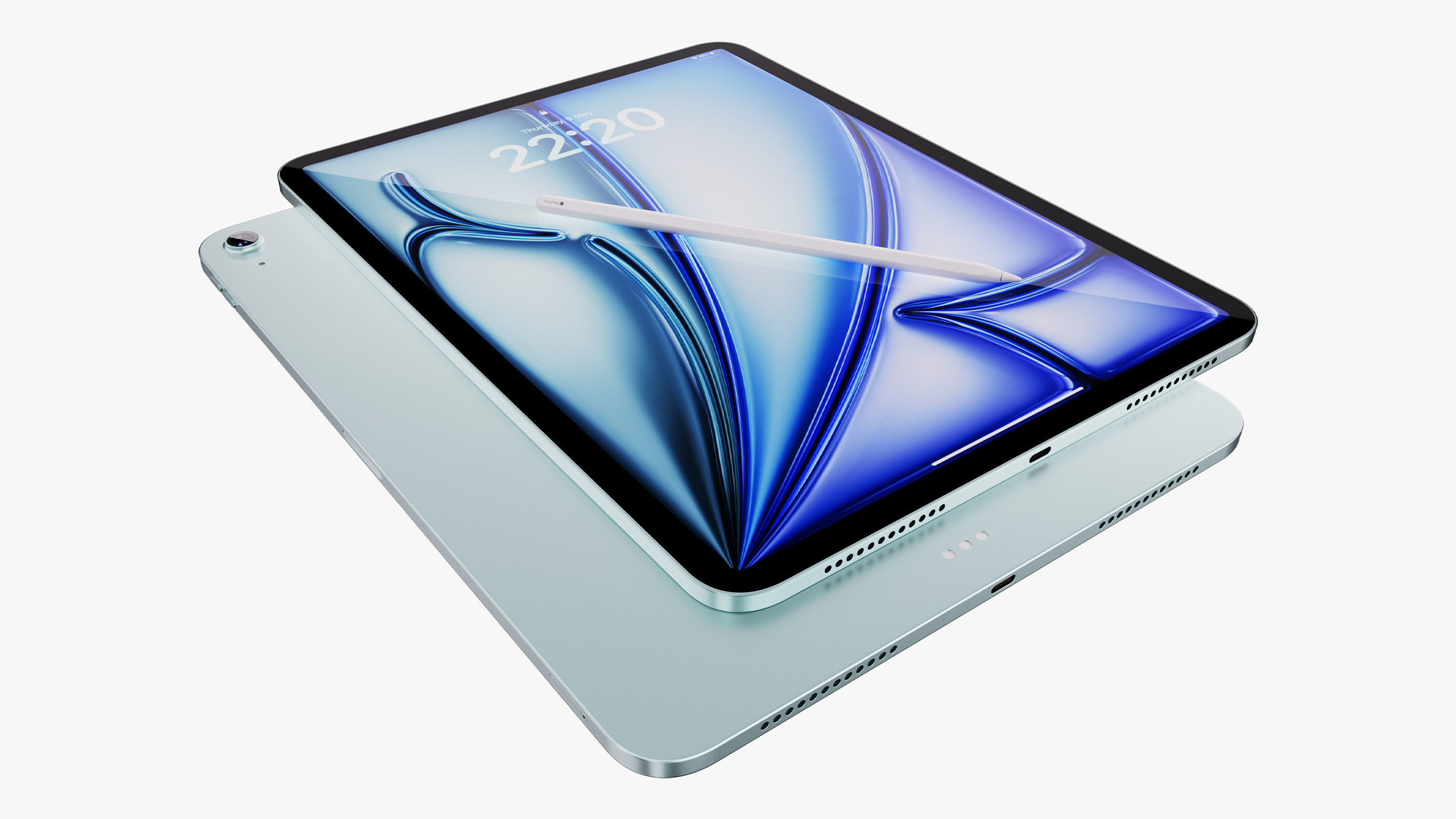 Apple iPad Air 11 - 13 inch M2 2024 Collection 3D model_21