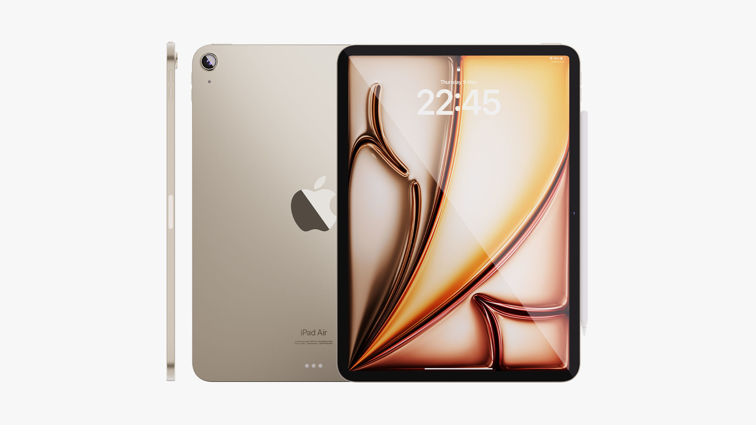 Apple iPad Air 11 - 13 inch M2 2024 Collection 3D model_8