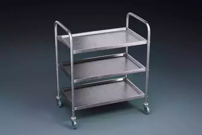 Hospital Medical Cart - Game Ready PBR