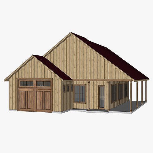 Barndominium House 98 -Archimple LLC 3D model