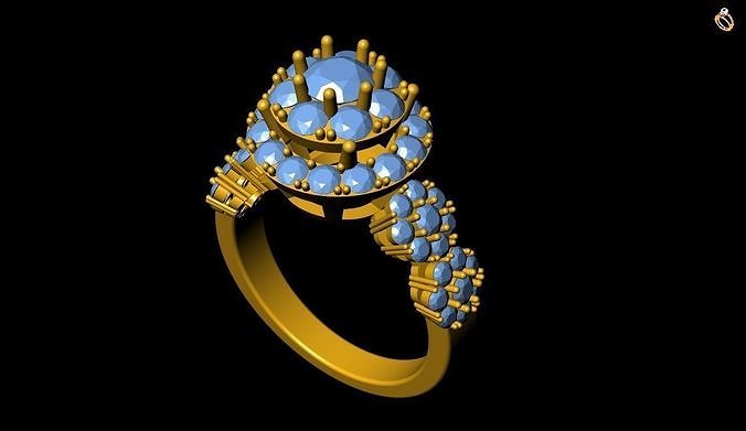 Girl Ring 3D print model
