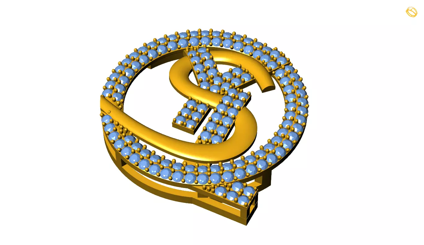 YSL Pendant 3D print model_0