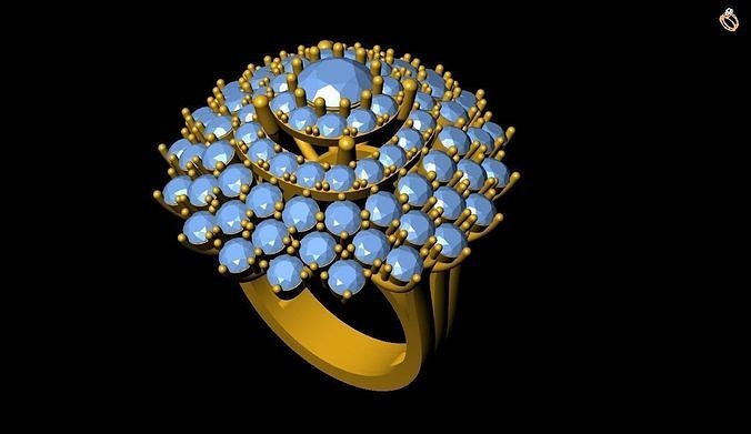 Girl Ring 3D print model