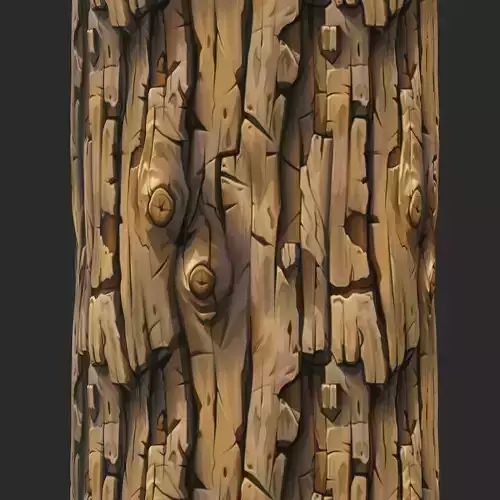 Stylized Bark Seamless Texture
