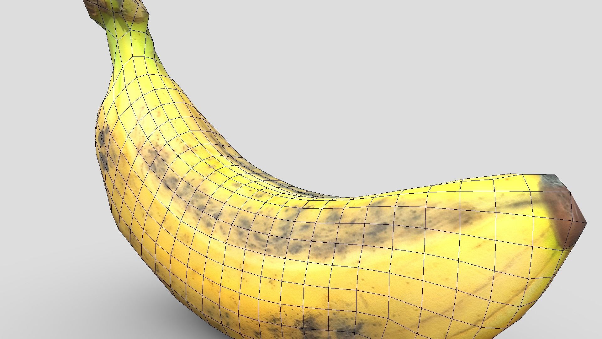 Banana Low-poly 3D model_10