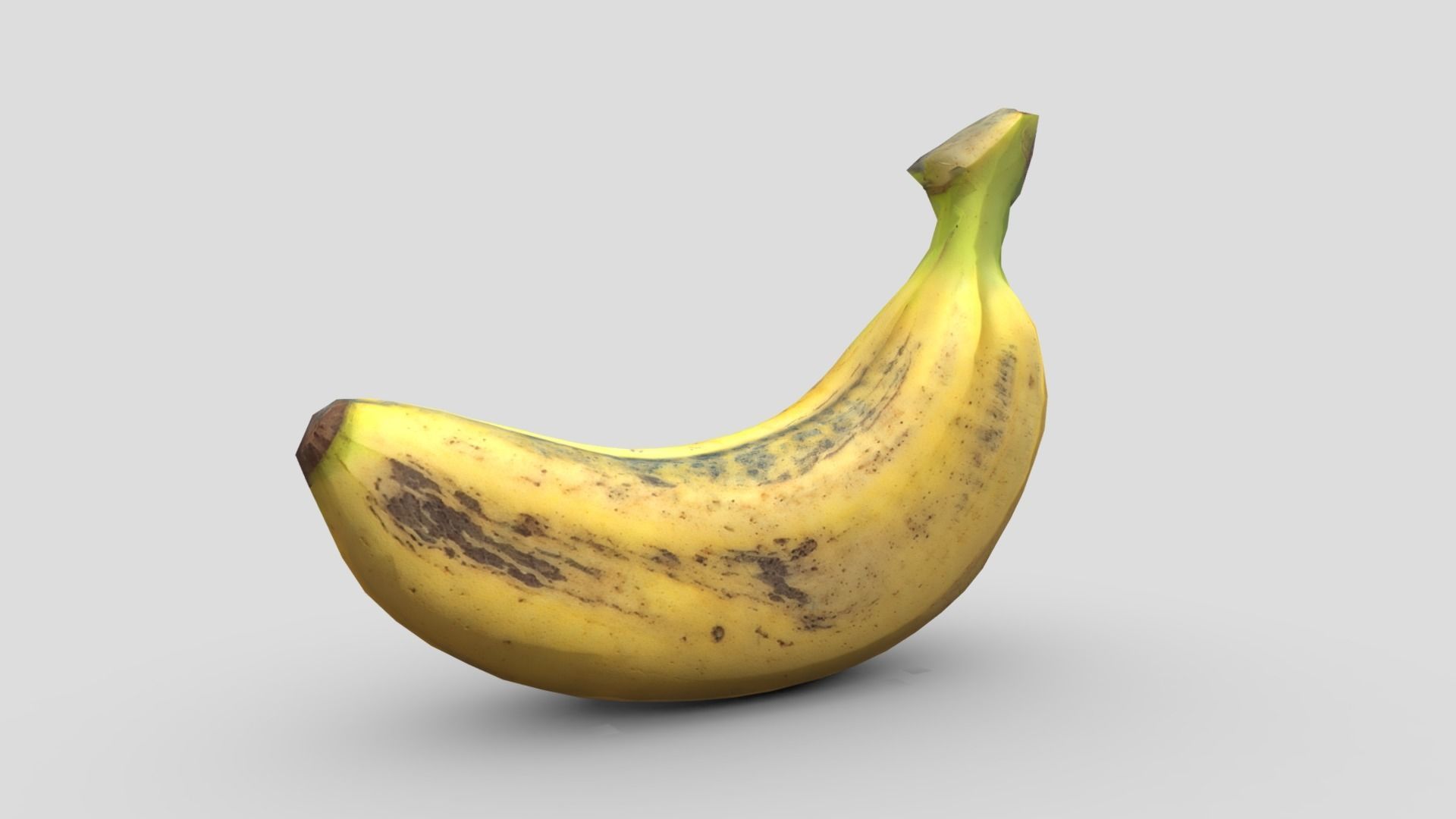 Banana Low-poly 3D model_7
