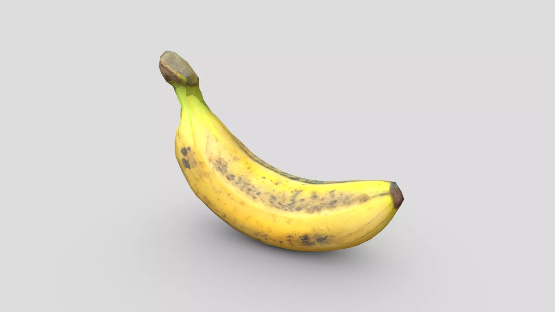 Banana Low-poly 3D model_0