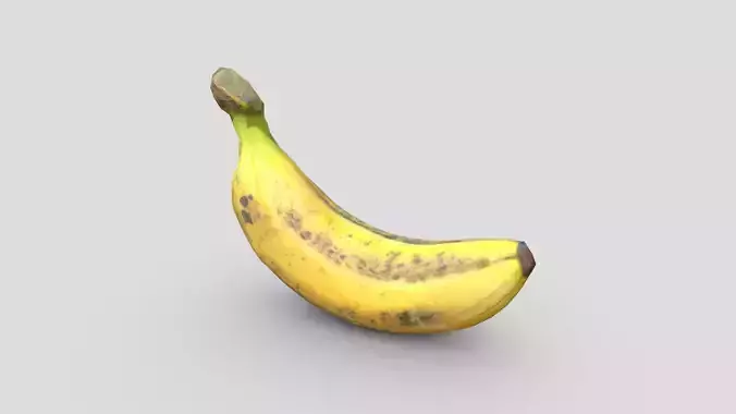 Banana Low-poly 3D model