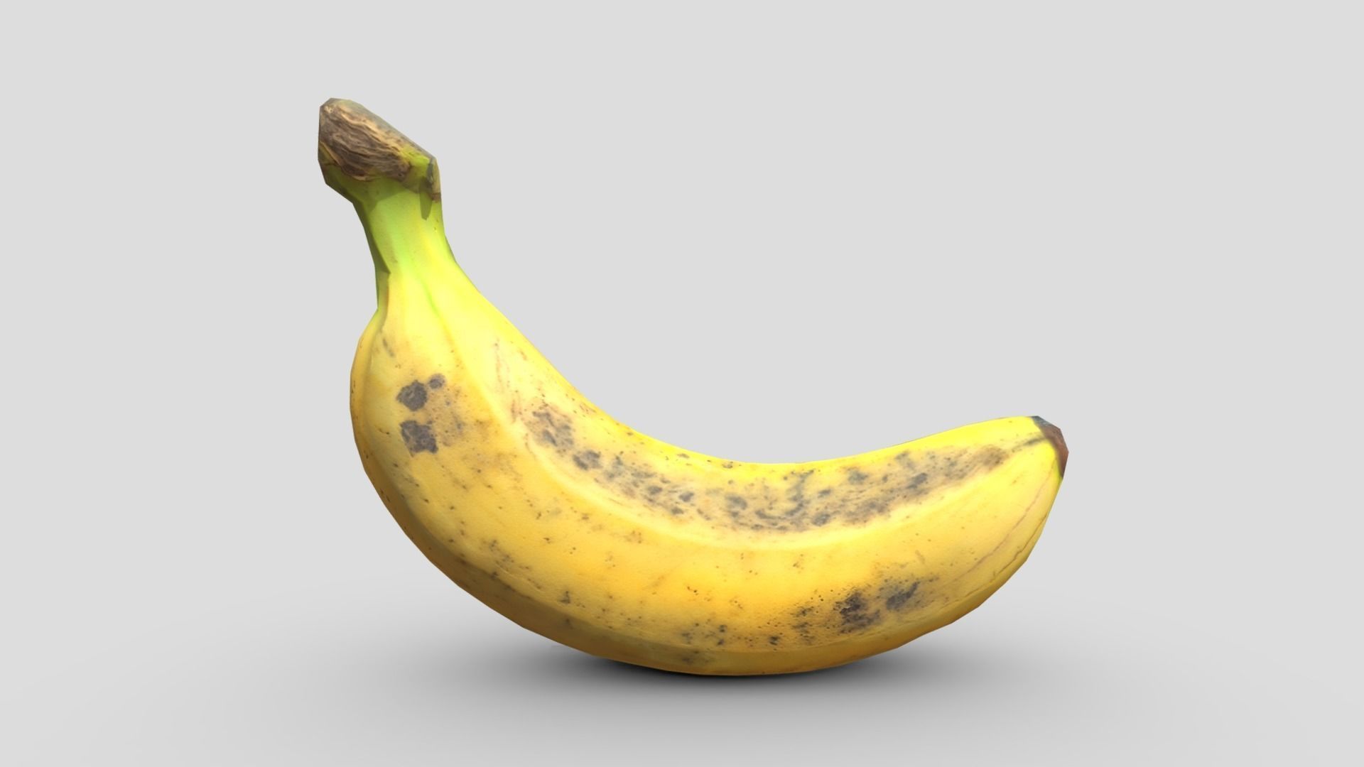 Banana Low-poly 3D model_3