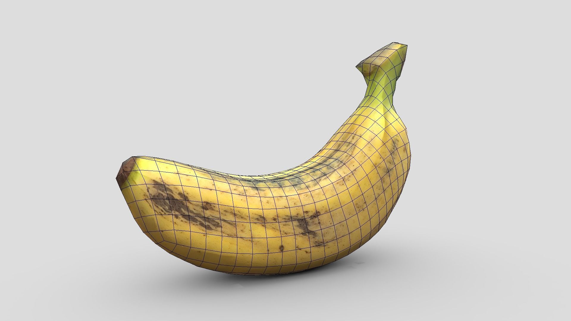 Banana Low-poly 3D model_8