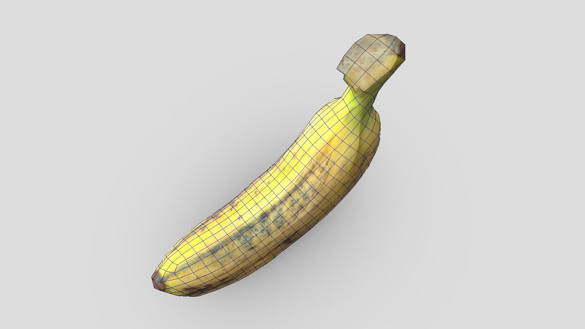 Banana Low-poly 3D model_6