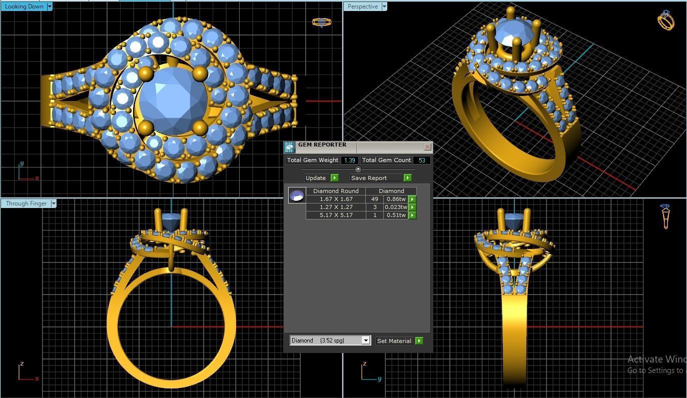 Girl Ring 3D print model_1