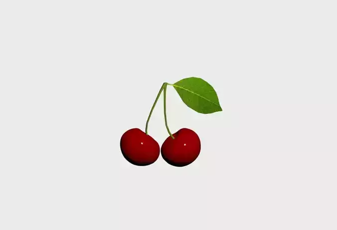  Realistic Cherry Cherries 3D model