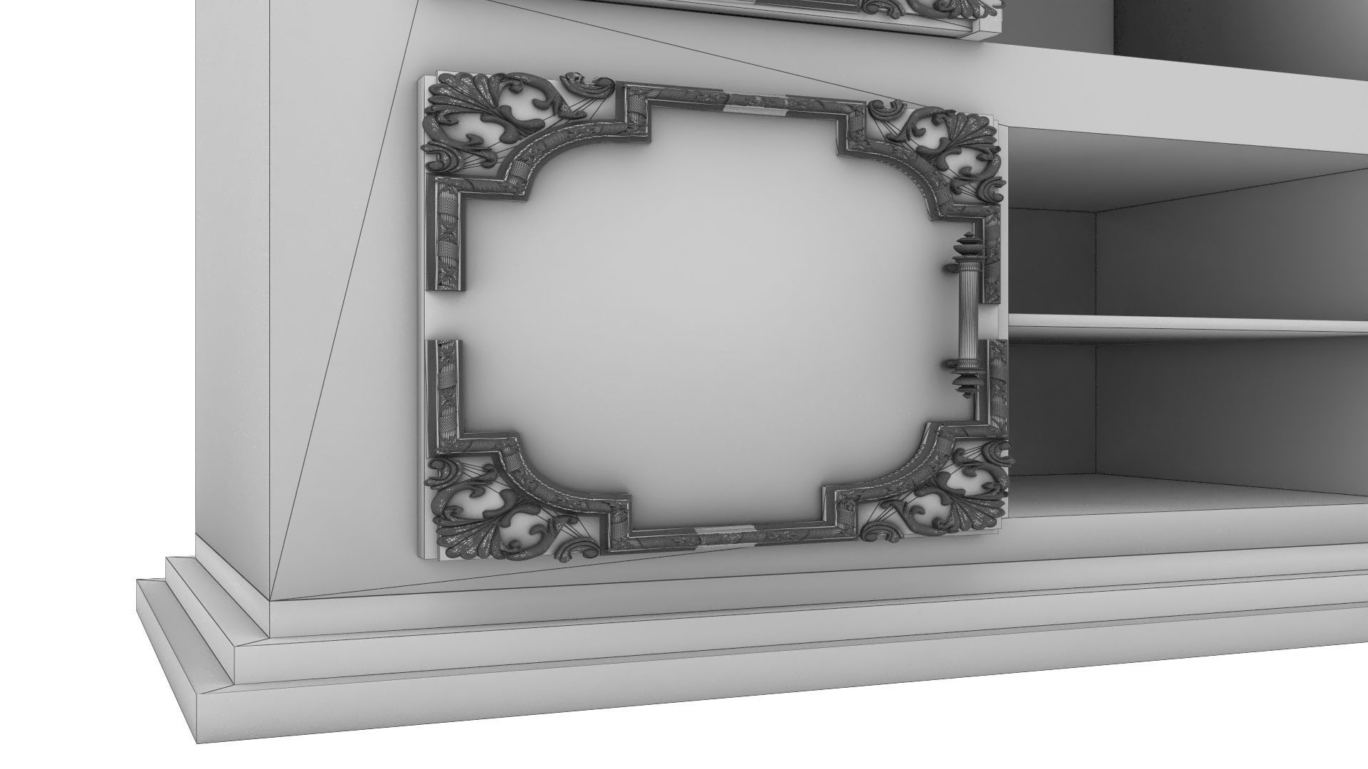 Silverware Cabinet 3D model_9